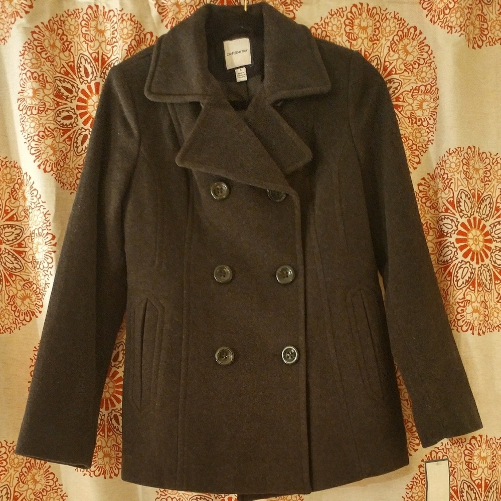 Women's Double-Breasted Croft & Barrow Peacoat